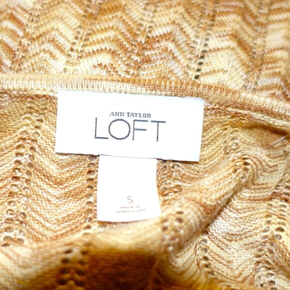 Ann Taylor Loft Beige Halter Shirt Dress S - Picture 7 of 7